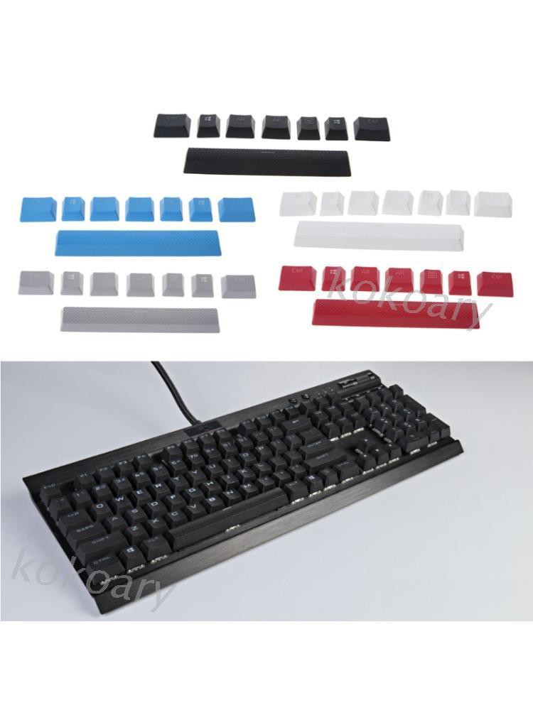 Bộ 8 nắp bàn phím PBT thiết kế double shot dành cho bàn phím Corsair STRAFE K65 K75 6.5u