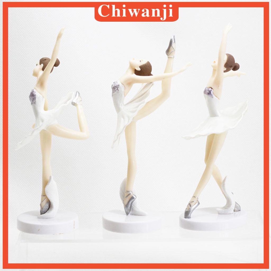 Bộ 3 tượng cô gái múa ba lê trang trí