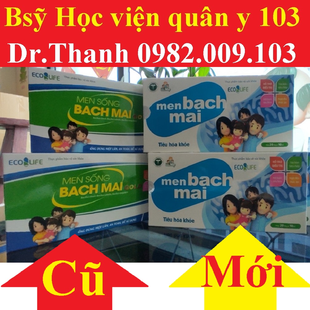 Men sống bạch mai gold,dùng cho cả trẻ em và người lớn,giúp Hết biếng ăn,táo bón, tiêu chảy [Men vi sinh tiêu hóa tốt]