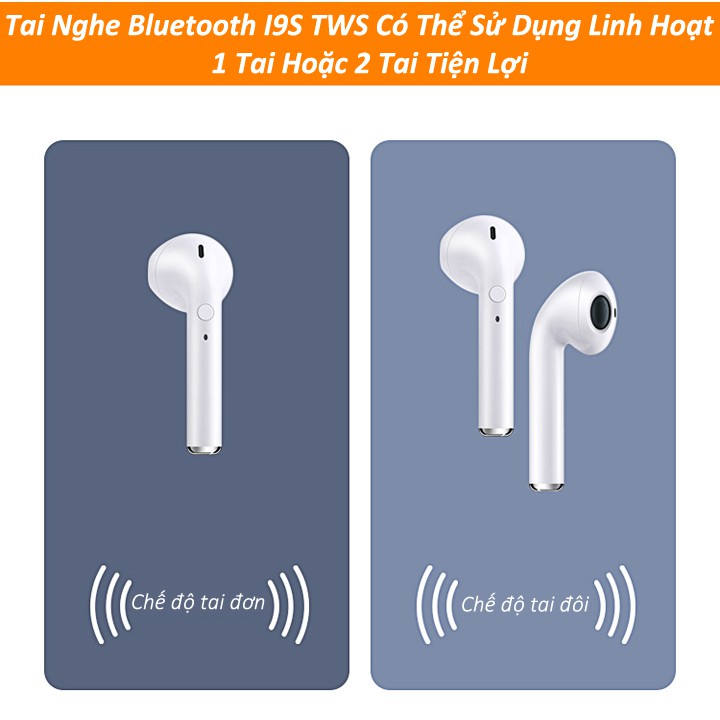 [ GIÁ HUỶ DIỆT] Tai nghe Bluetooth i9S TWS Auto connect kèm dock sạc cổng Lightning | WebRaoVat - webraovat.net.vn