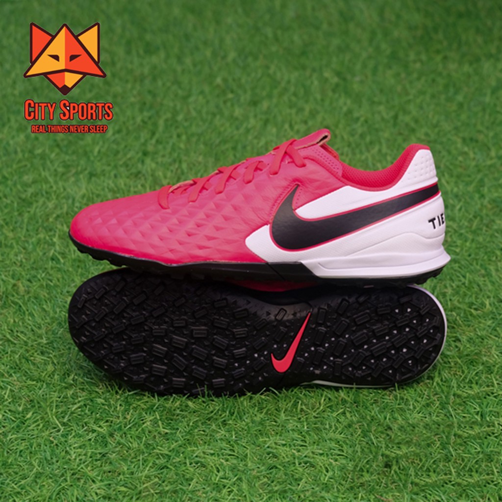 Giày đá bóng sân cỏ nhân tạo Nike Tiempo Legend VIII Academy TF – Laser Crimson/Black AT6100 606