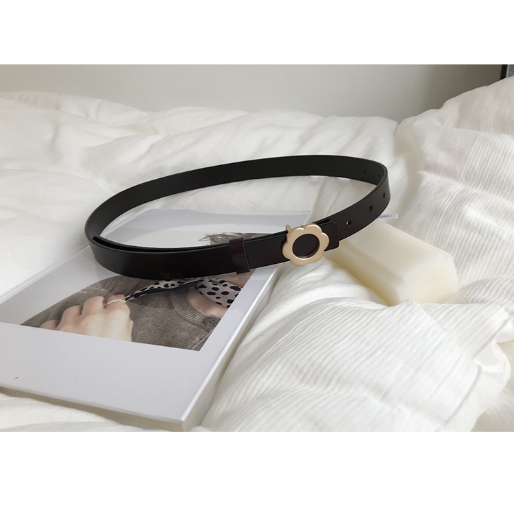 Thắt Lưng Da Khóa Kim Loại Đơn Giản Thời Trang Cho Nữ