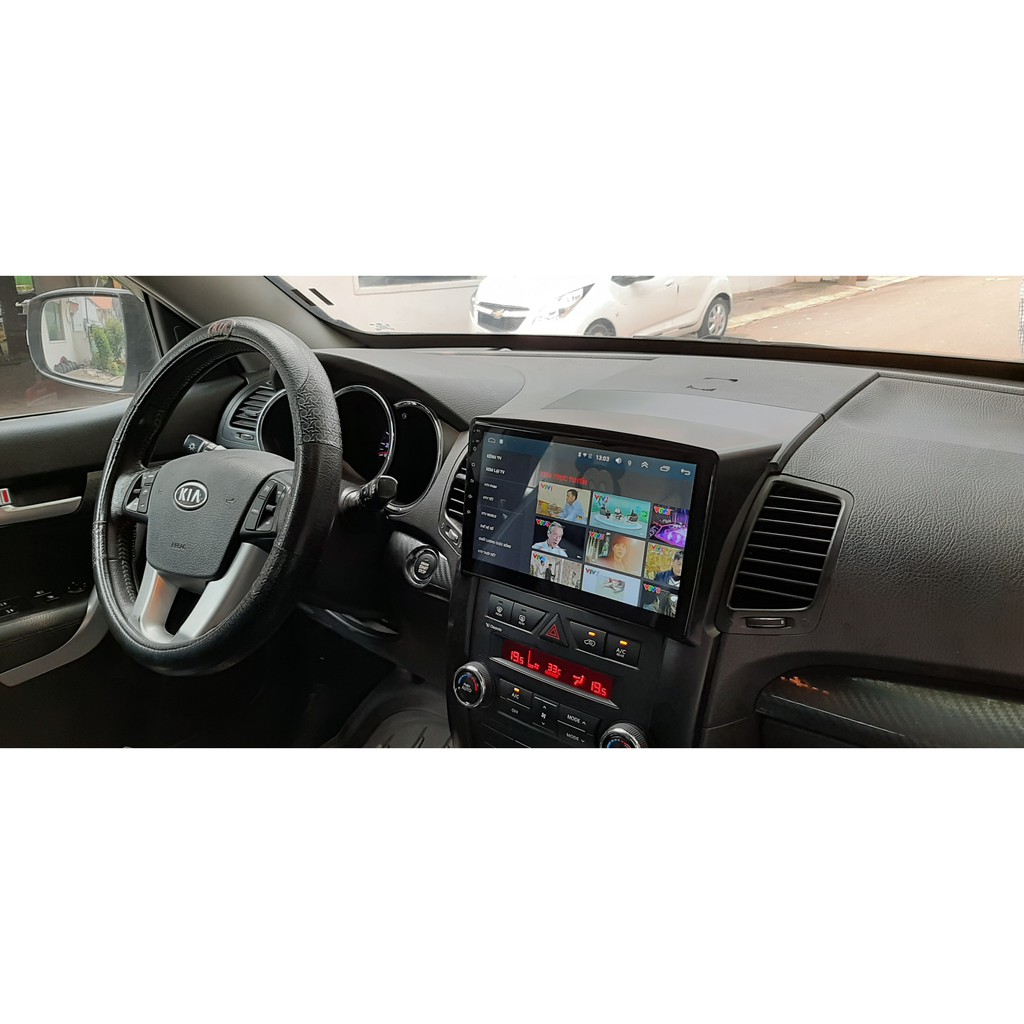 MÀN HÌNH ANDROI 9.1 KIA SORENTO 2011 DÙNG SIM 4G