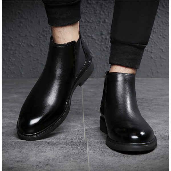 Giày Boot Nam - Chelsea Boots Da Bóng Cao Cấp GN292