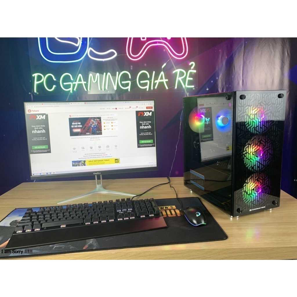 PC GAMING FULL BỘ I5 3470 RAM 8GB VGA GT730 CHIẾN LMHT FIFA ONLINE...