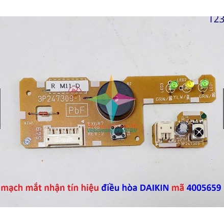 Vỉ mạch điện tử mắt nhận tín hiệu điều hòa DAIKIN loại 3P247309-1