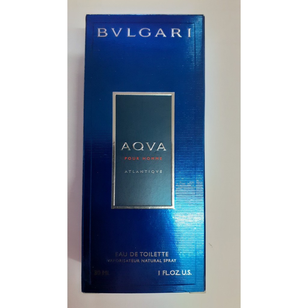 Nước hoa BVL AQVA EDT Atlantiqve 30ml mất seal  Của Ý.