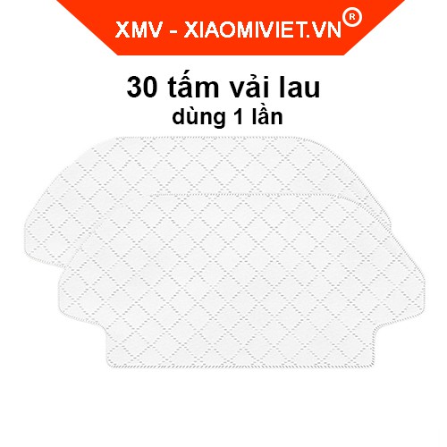 Bộ phụ kiện thay thế cho robot hút bụi Xiaomi Vacuum Mop E/G1 - Vải lau, chổi chính, chổi góc, tấm lọc - Hàng chính hãng