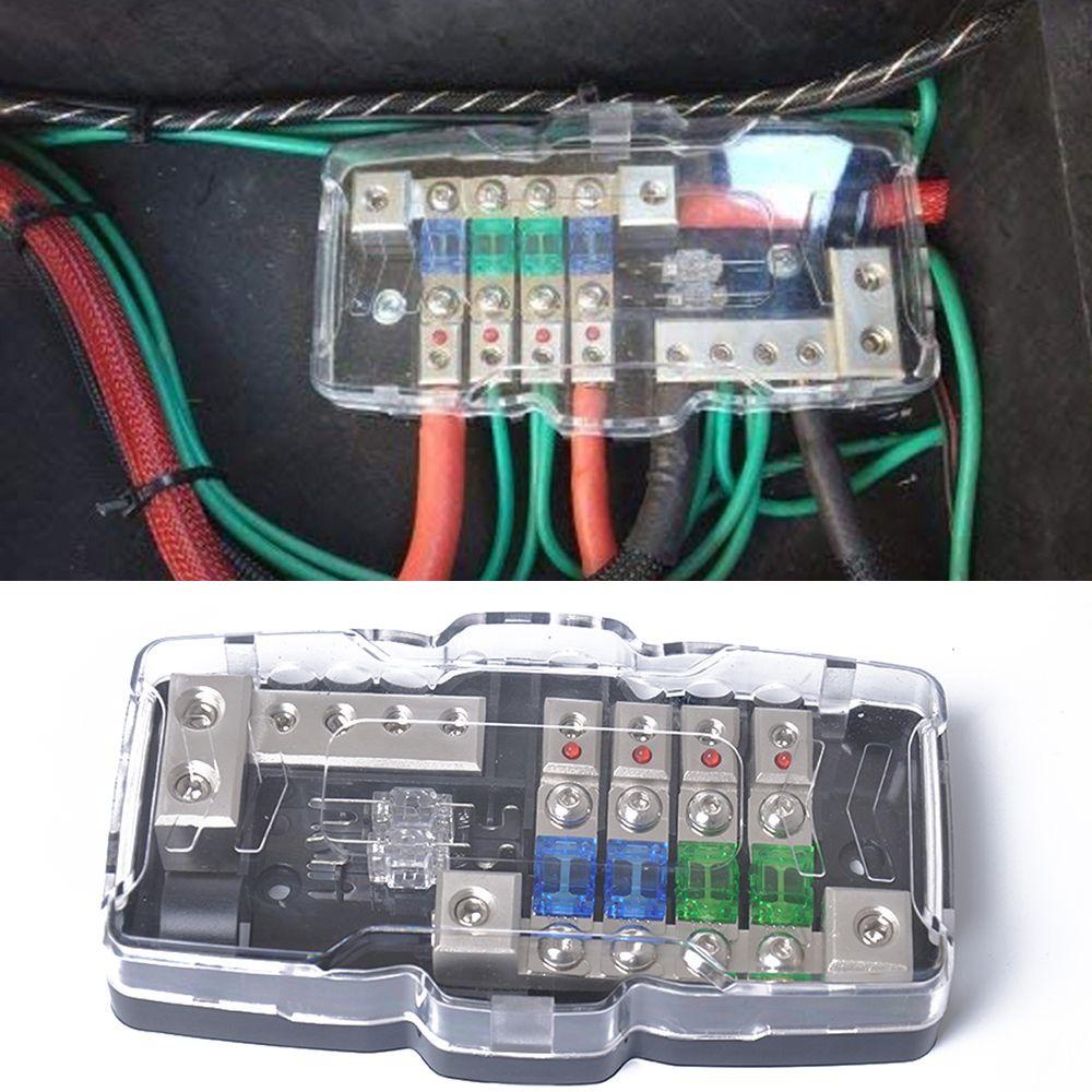 Hộp Cầu Chì Có Đèn LED Báo Hiệu ANL Cho Xe Tải / Xe Bus / Tàu Thuyền