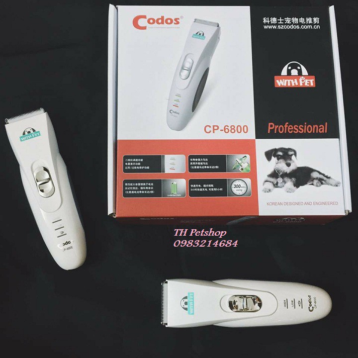 TÔNG ĐƠ CODOS CP 6800 - CHUYÊN CẮT LÔNG CHÓ MÈO- mẫu mới bản nâng cấp