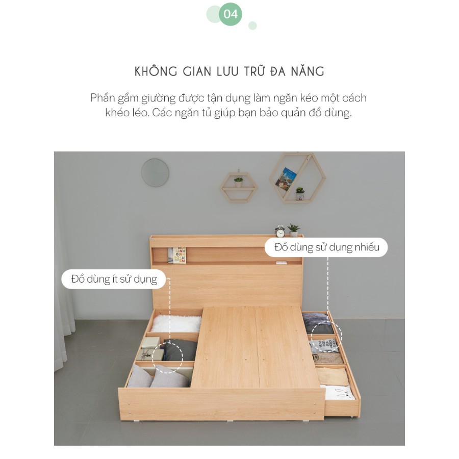 DB026-GIƯỜNG LED NGĂN KÉO MẪU HOT 2020 - Dongsuh Furniture - Nội Thất Cao Cấp Hiện Đại Giá Rẻ