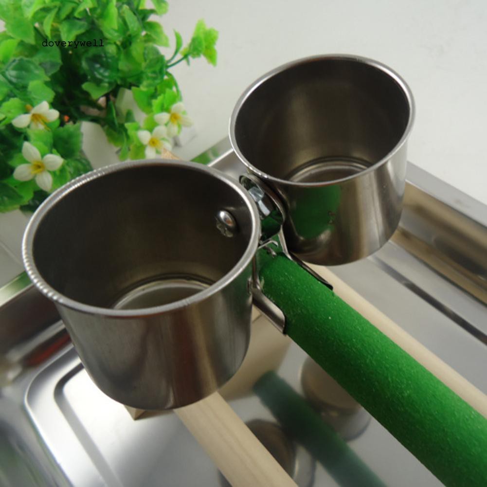 Cốc đựng đồ ăn + thức uống cho chim vẹt tiện lợi