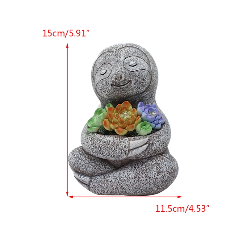 Aoto Tượng Trang Trí Sân Vườn Sử Dụng Năng Lượng Mặt Trời Hình Động Vật Hoạt Hình Dễ Thương