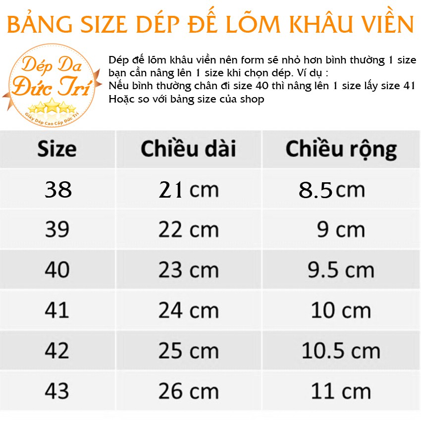 Dép da nam quai kẹp thương hiệu ĐỨC TRÍ, 100% da bò chính hãng, bảo hành 6 tháng.