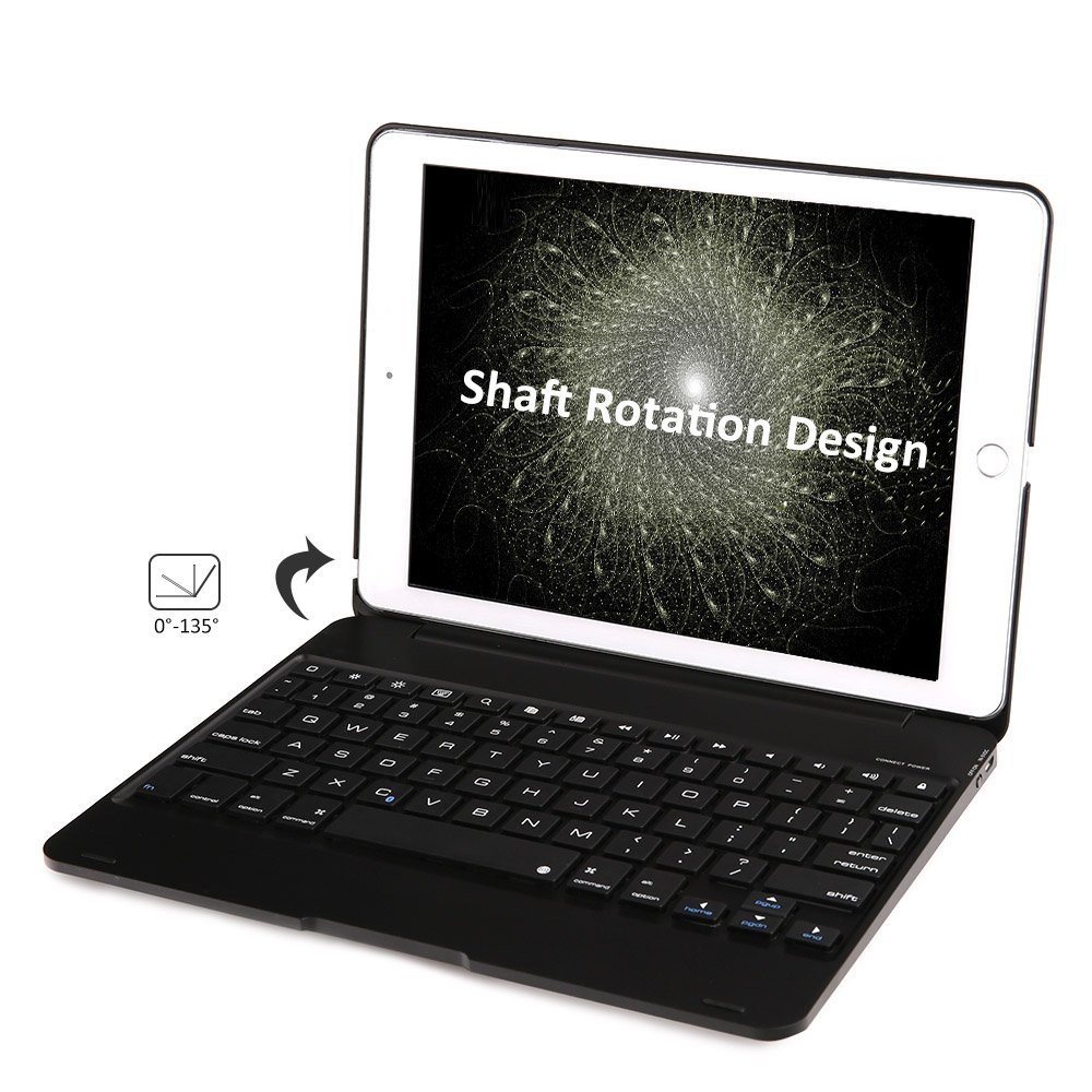 Bao da kiêm bàn phím Bluetooth iPad Pro 9.7 (Đen)
