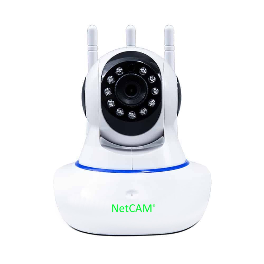 Camera IP wifi giám sát và báo động NetCAM NR03, độ phân giải 3MP, xoay 360 độ - Hãng Phân Phối Chính Thức