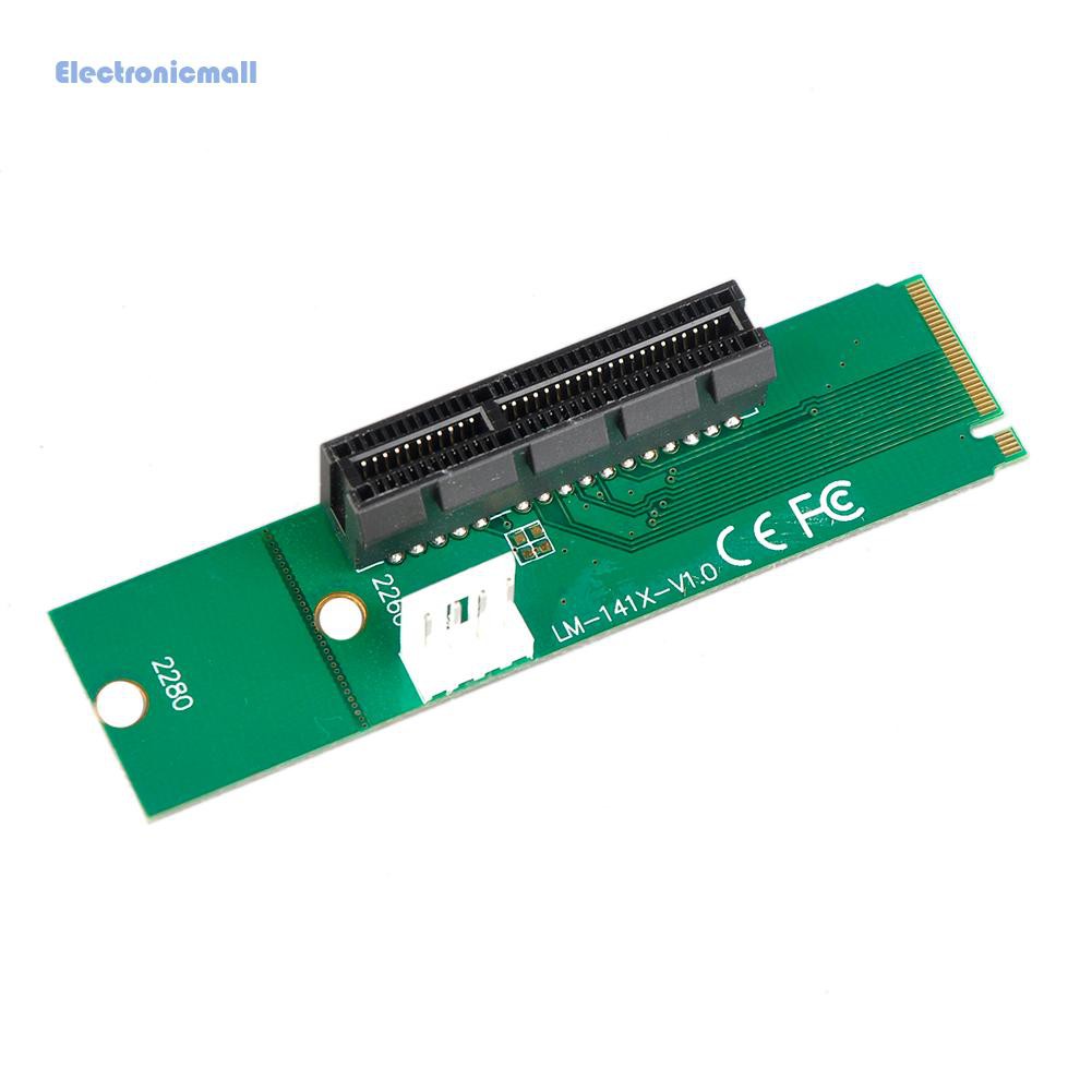 Set 2 Thẻ Chuyển Đổi M.2 Ngff Ssd Sang Pci-E 4 Chấu Kèm Dây Cáp Nguồn 4pin