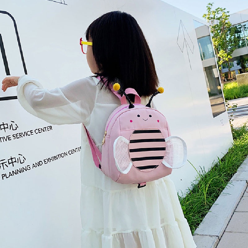 Ba Lô Hình Chú Ong Nhỏ Có Dây Chống Thất Lạc Cho Bé