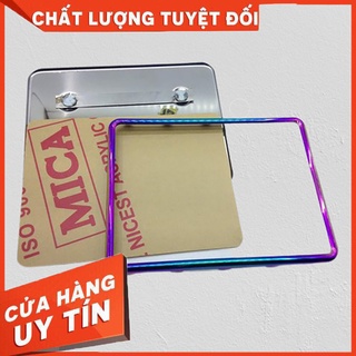 Khung biển số xe máy titan 7 màu chống nước ( full bộ )