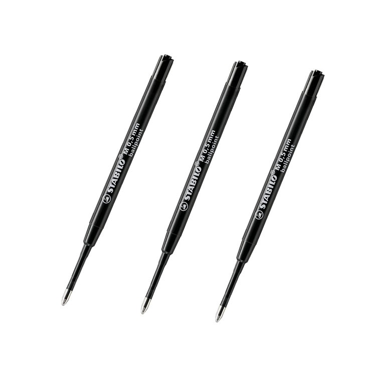 Ruột bút bi STABILO Ballpoint Refill COM4BR (Xanh, Đỏ, Đen)