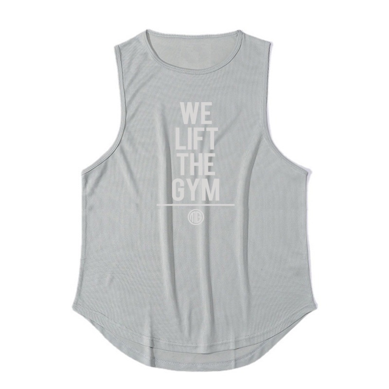 Áo Thun Ba Lỗ Mỏng Cổ Tròn In Họa Tiết Thoáng Khí Nhanh Khô Thời Trang Mùa Hè 2022 6 Màu Cho Nam