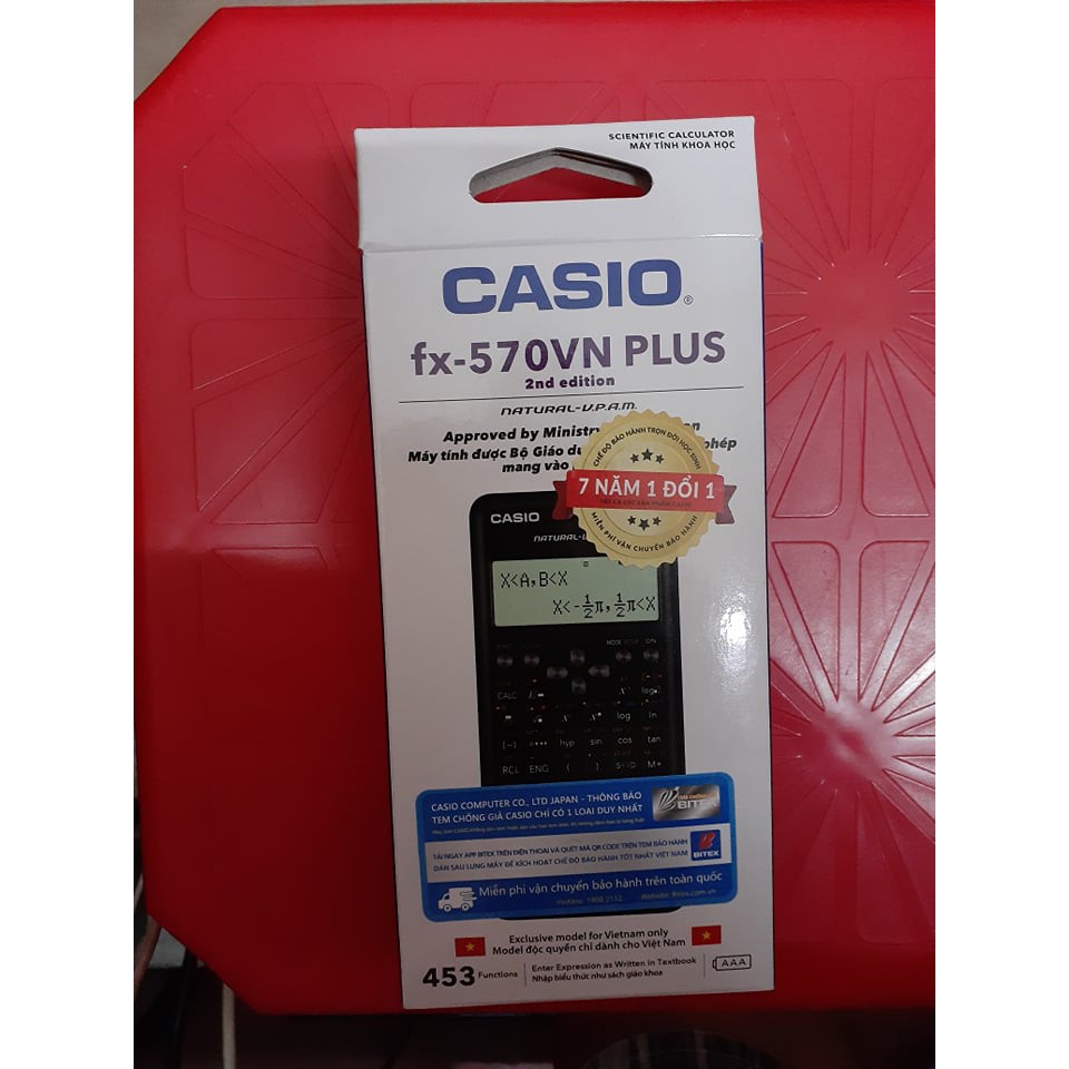 Máy tính CASIO FX 570 VN PLUS chính hãng bảo hành 7 năm