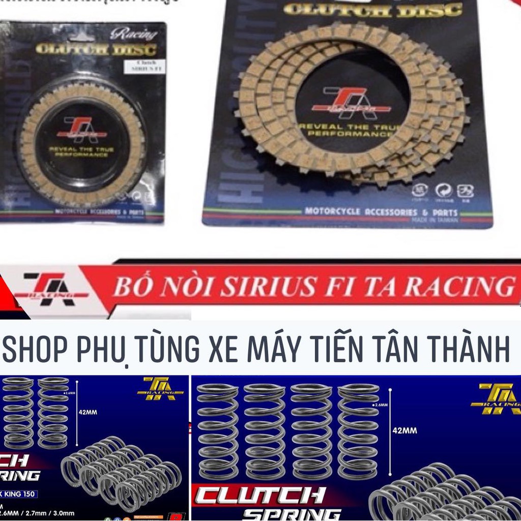 [ COMBO ] LÒ XO / BỐ NỒI TA RACING SIRIUS FI / GAVITA FI / JUPIETR FI