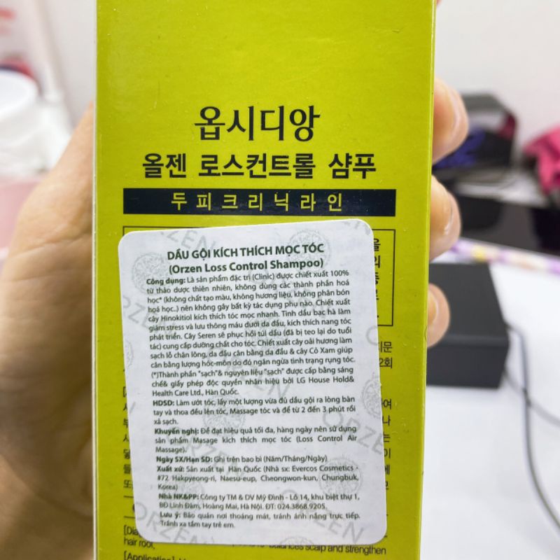 Dầu gội ORZEN chiết xuất 100% thảo dược thiên nhiên ( chính hãng)
