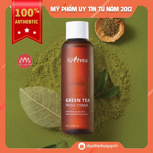 Nước hoa hồng Toner Trà Xanh ISNTREE Green Tea Fresh Toner Thanh Lọc Da - Chống Lão Hóa 200ml - 20ml