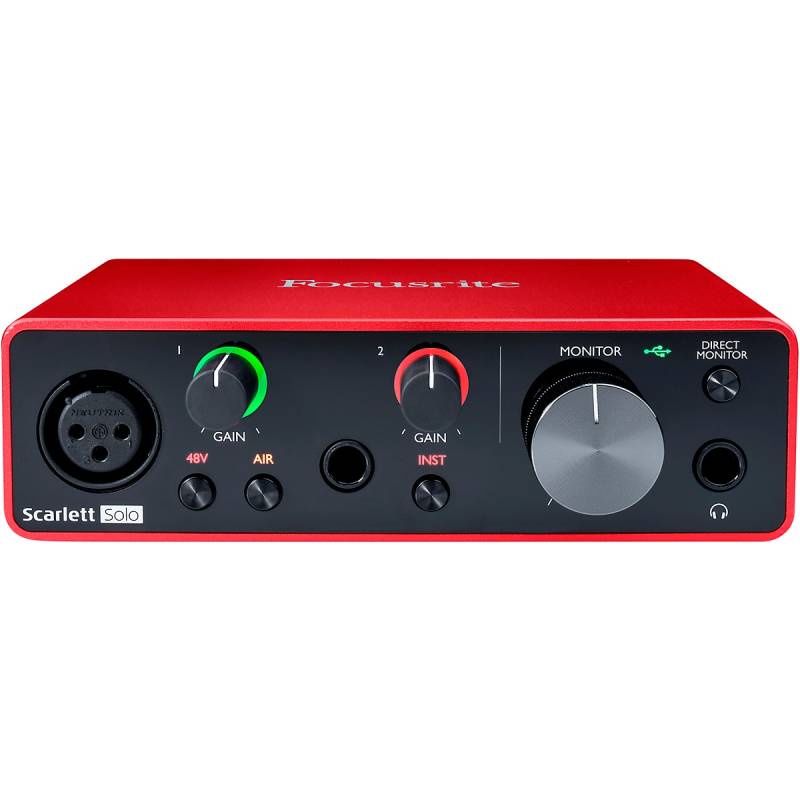 Sound Card Focusrite Scarlett Solo Gen 3 . Âm Thanh Cực Hay , Chuyên Dùng Phòng Thu , Livestream Chuyên Nghiệp