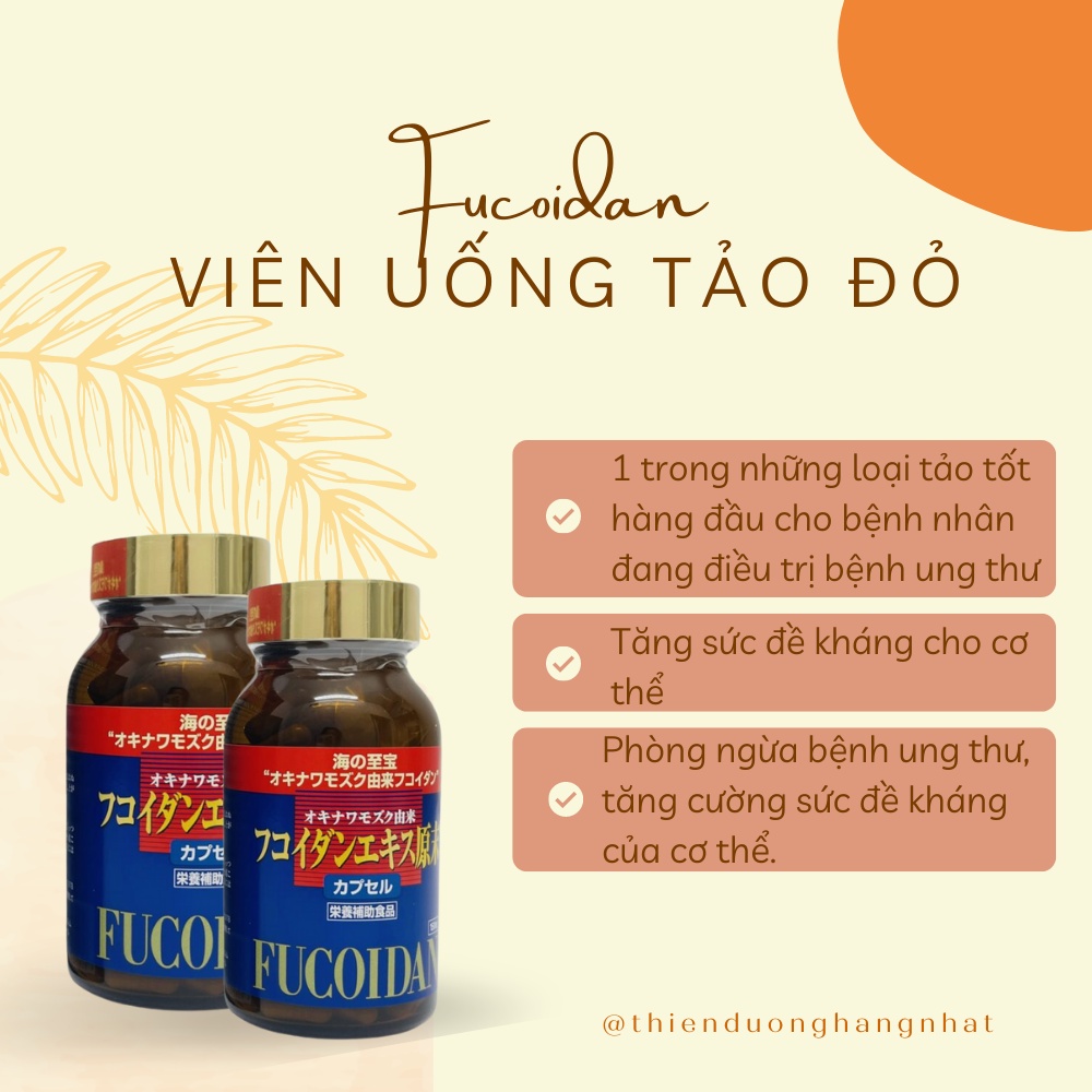 Viên uống tảo đỏ Fucoidan Okinawa 150v Nhật Bản