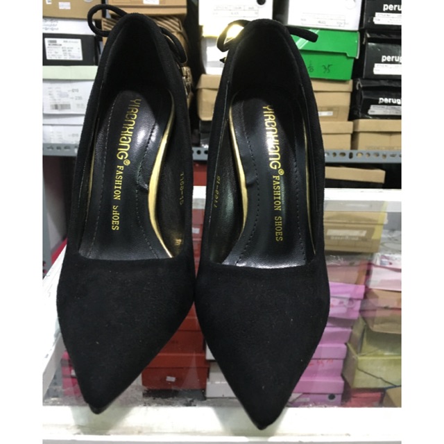 Giày Quảng Châu nơ sau gót