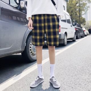 Quần short quần lửng caro