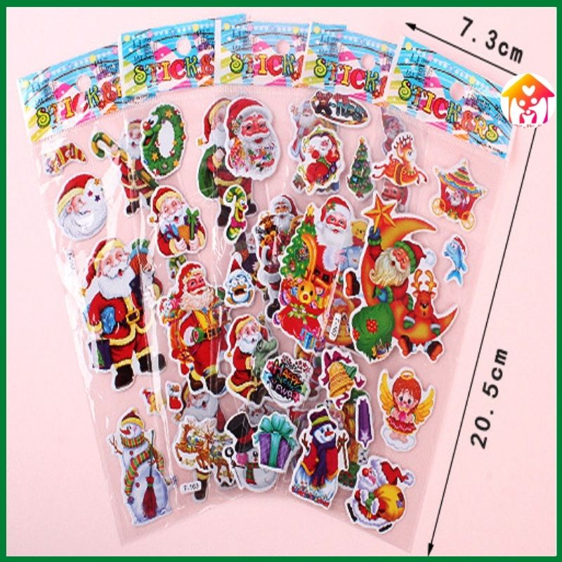 Nhãn dán trang trí giáng sinh Noel cho bé siêu đẹp