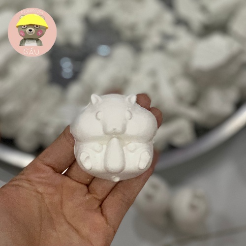 Tô tượng thạch cao chuột phô mai,hướng dương, dâu 2d size nhỏ 5cm