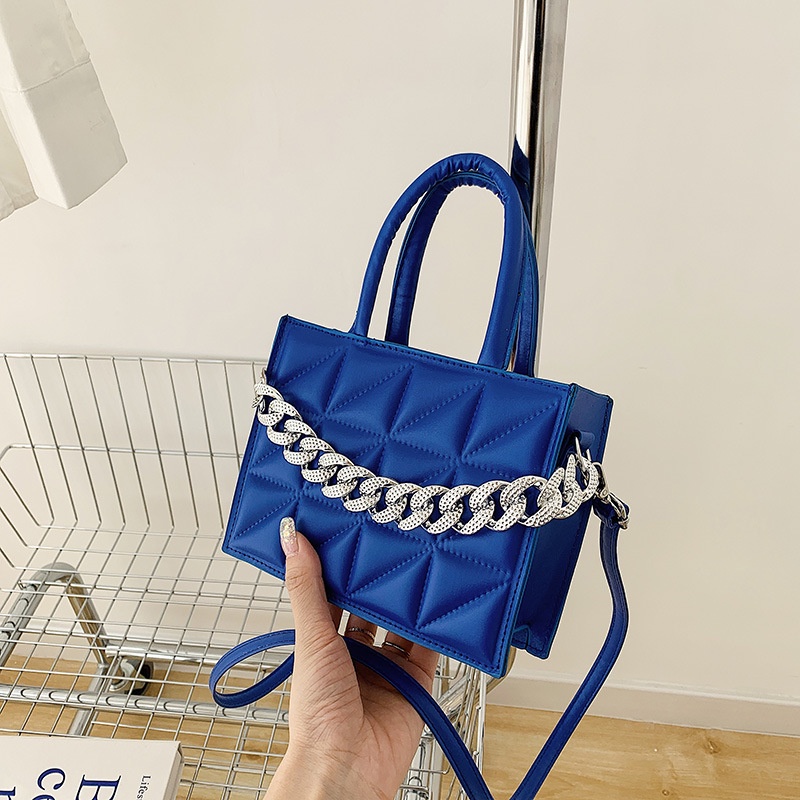 Túi Đeo Chéo Hình Vuông Nhỏ Đơn Giản Thêu Họa Tiết Phối Màu Thời Trang Cho Nữ 2022