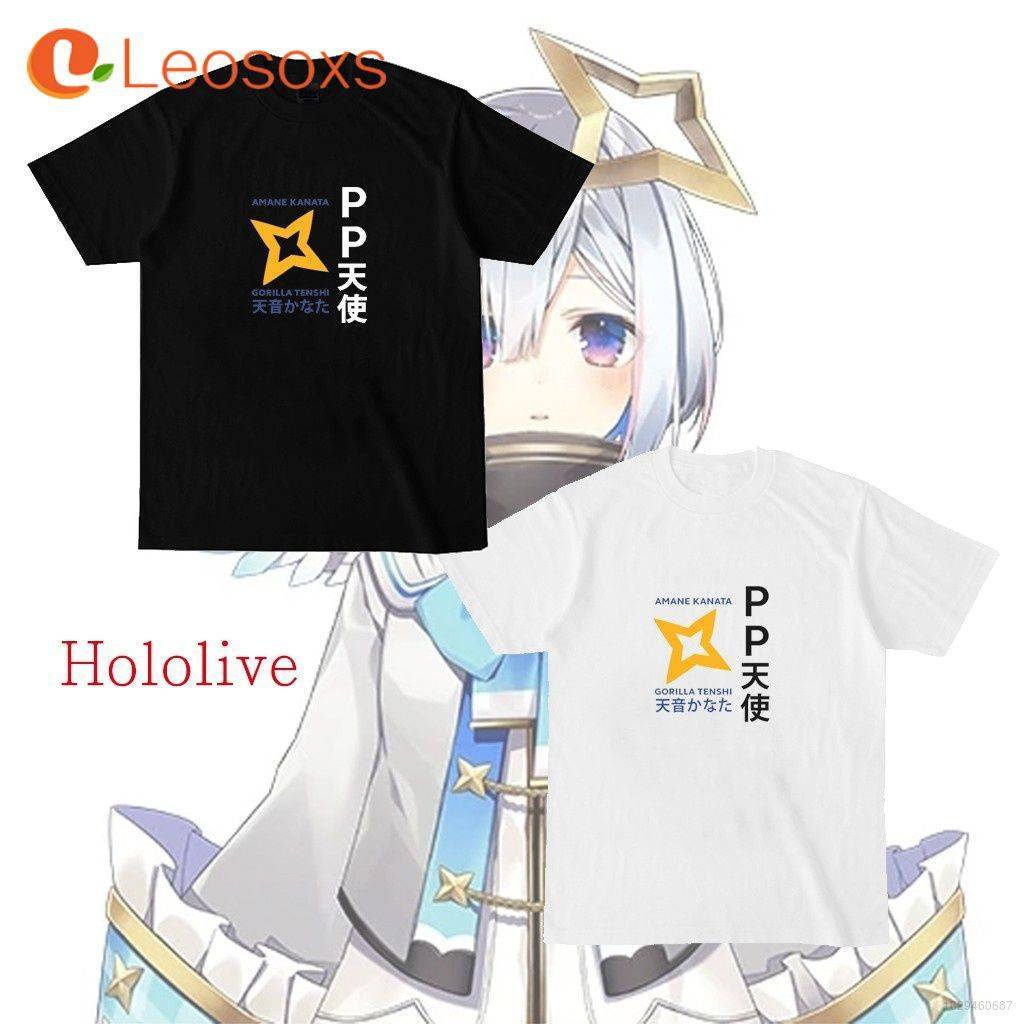 Áo thun tay ngắn in chữ Hololive Vtuber Amane Kanata hóa trang Halloween