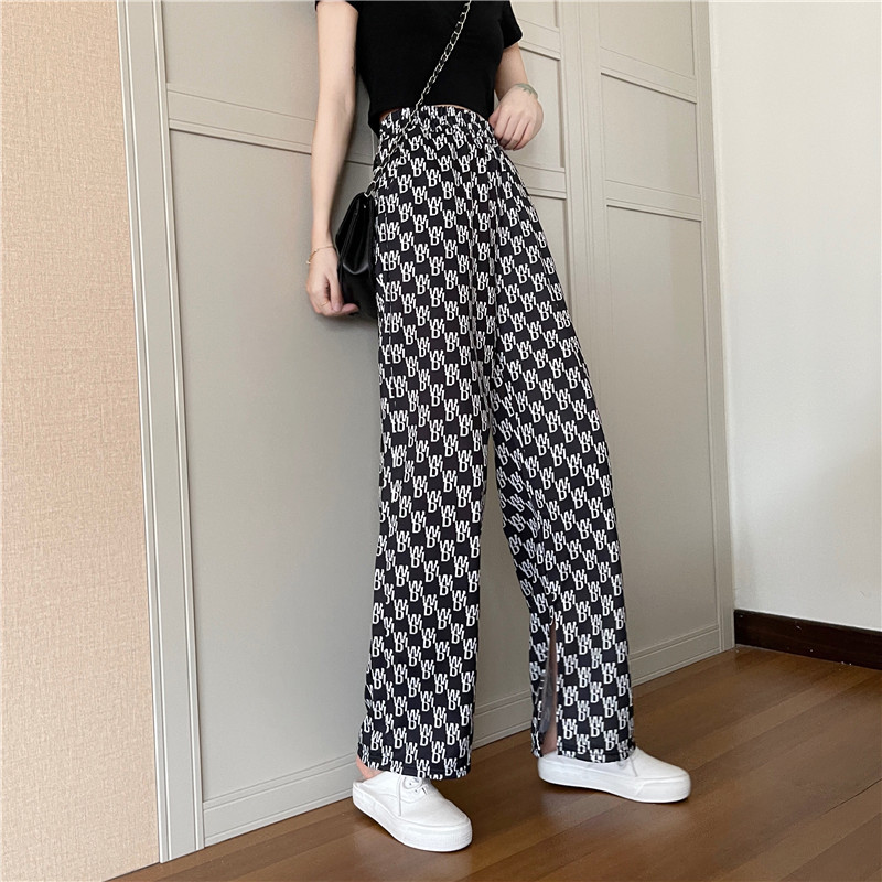 SUXI Quần Dài Ống Rộng Lưng Cao Thời Trang Mùa Hè Cho Nữ