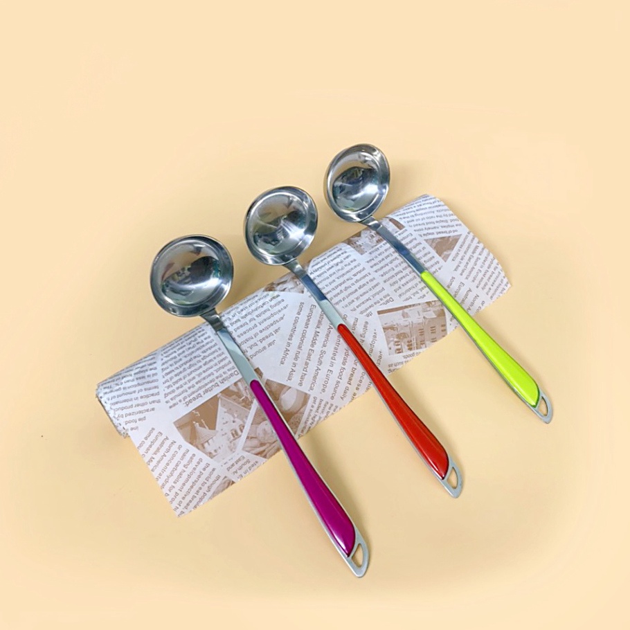 Vá Canh Lồng Sâu Inox CÁN NHỰA MÀU hàng dày cao cấp