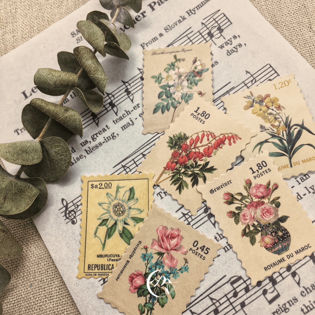 Bộ sticker 46 lá tem, hình dán, nhãn dán Các Kỳ Quan Thế Giới và Khu Vườn Bí Mật NEVERLAND