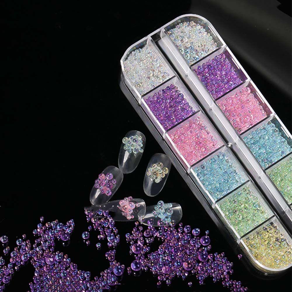 Hạt Nhựa Nhỏ Nhiều Màu Không Xốp Trang Trí Móng Tay DIY|Phụ Kiện Trang Sức Trang Trí Móng Tay Xinh Xắn