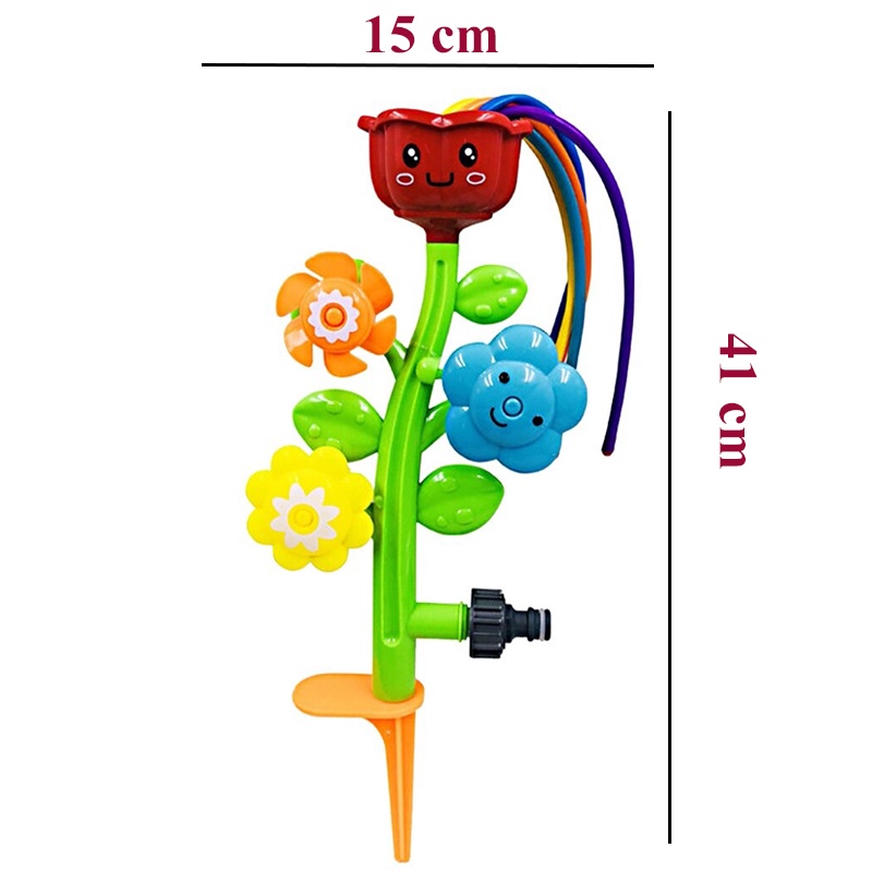 Đồ Chơi Hoa Phun Nước Ngoài Trời Vui Nhộn Cho Trẻ Em - Đồ Chơi Vận Động Ngoài Trời