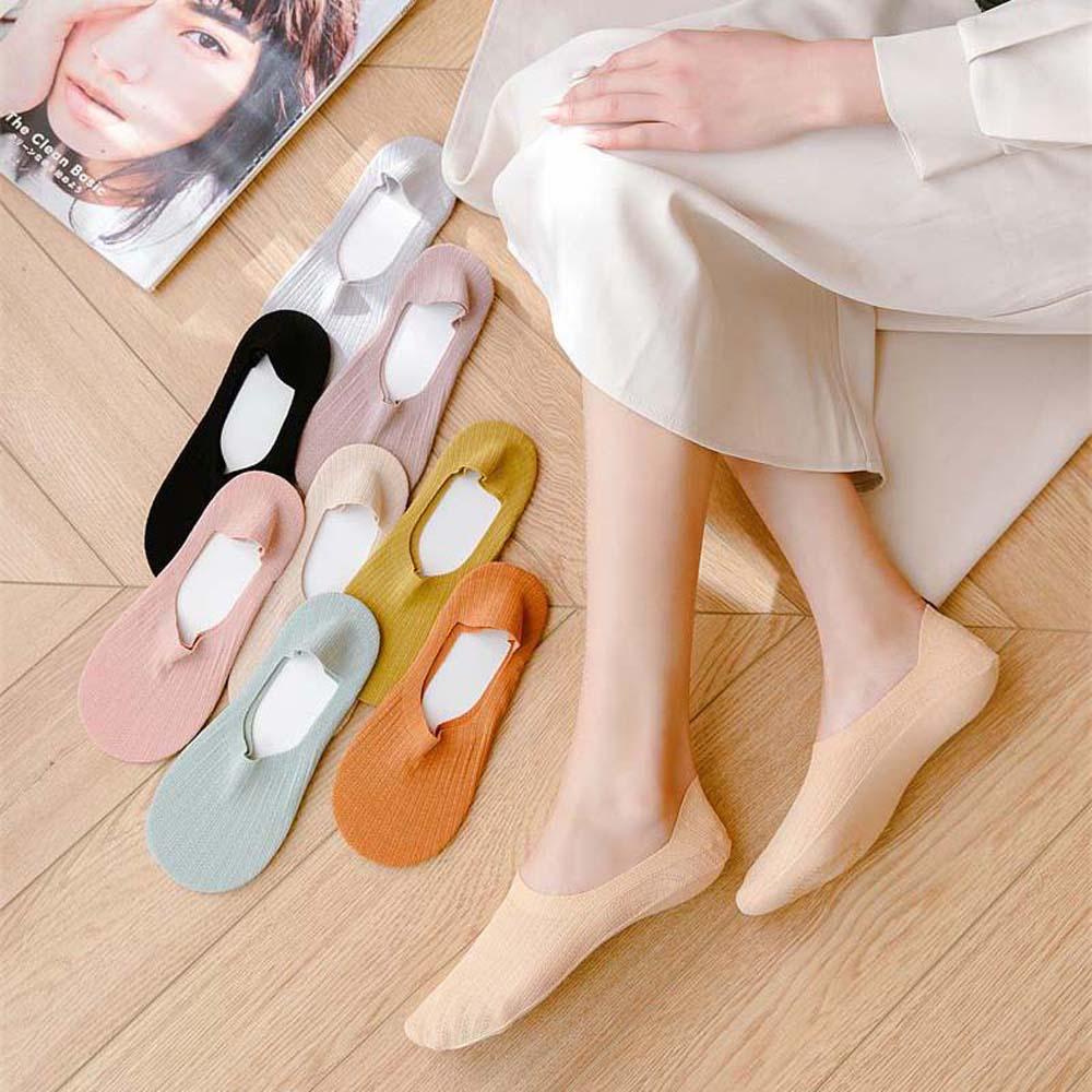 AROMA Giày Lười Nylon Thoáng Khí Chống Trượt Màu Trơn Họa Tiết Kẻ Sọc Dọc Thời Trang Xuân Hè