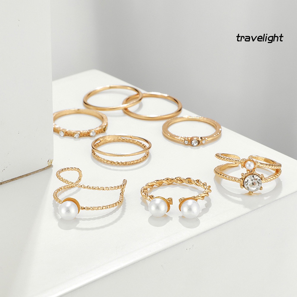 Set 5 / 8 Nhẫn Đeo Tay Phong Cách Bohemian Thời Trang Cho Nữ