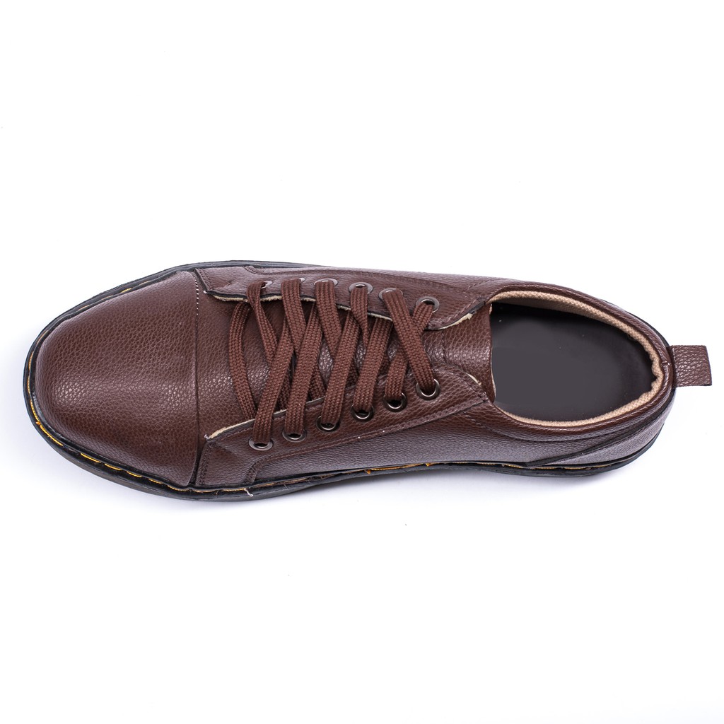 [Shop Uy Tín] Giày Boot Nam Ngắn Cổ Màu Nâu Da Sần Phong Cách - M92(GB)