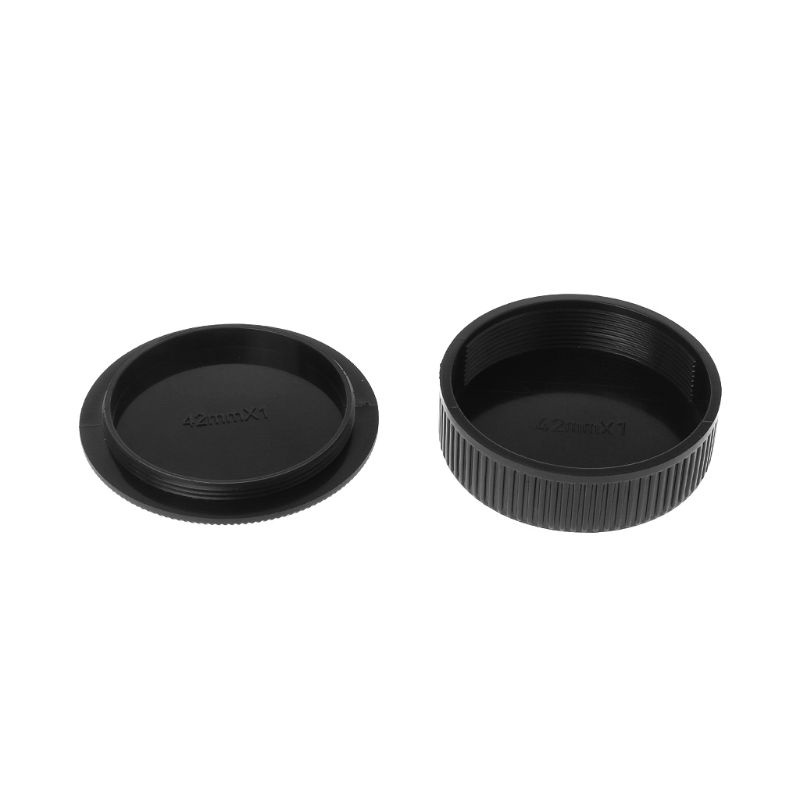 Startreally nắp thân máy ảnh màu đen và nắp đậy ống kính phía sau cho các bộ phận ống kính máy ảnh m42 42mm