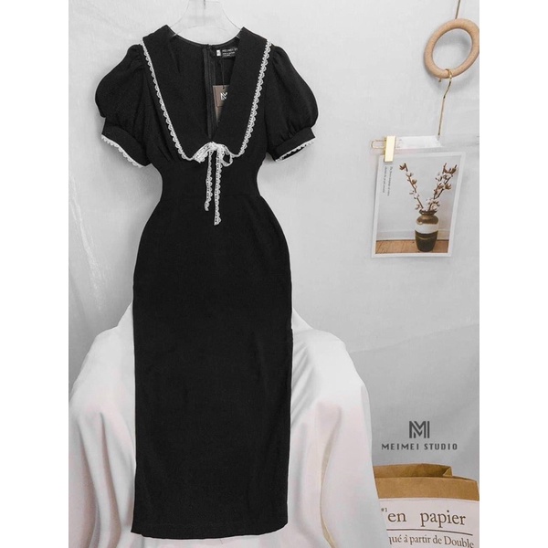 Đầm body cổ ren bigsize 50-90kg