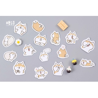 Hộp 45 stickers hình chó con