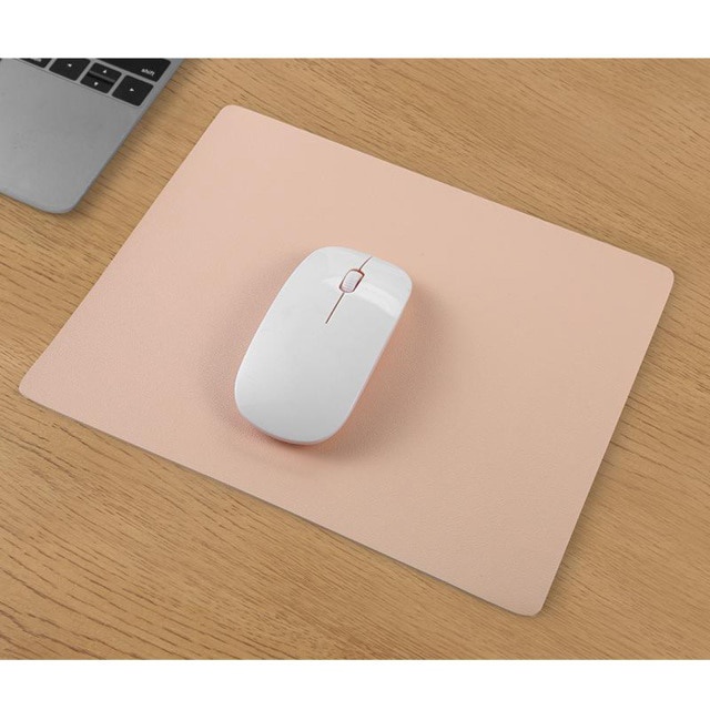 Miếng lót chuột da pu hỗ trợ cổ tay tiện lợi dành cho văn phòng/ laptop