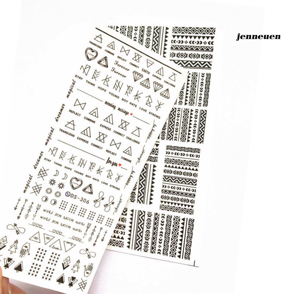 [Hàng mới về] Miếng dán trang trí móng tay nghệ thuật nhiều họa tiết sành điệu